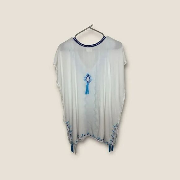 By The Sea Beach Coverup Handmade in Indonesia One Size Fits All - Picture 2 of 4